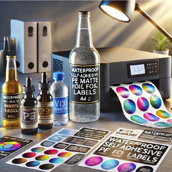 Folija PE sampolepilna vodoodporna A4 (matt, laser/inkjet)